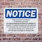 Signmission Vehicles Subject To Search By Entering This, 10 in W x Rectangle, Plastic OS-2PACK-NS-P-710-L-18865 - alternate 6
